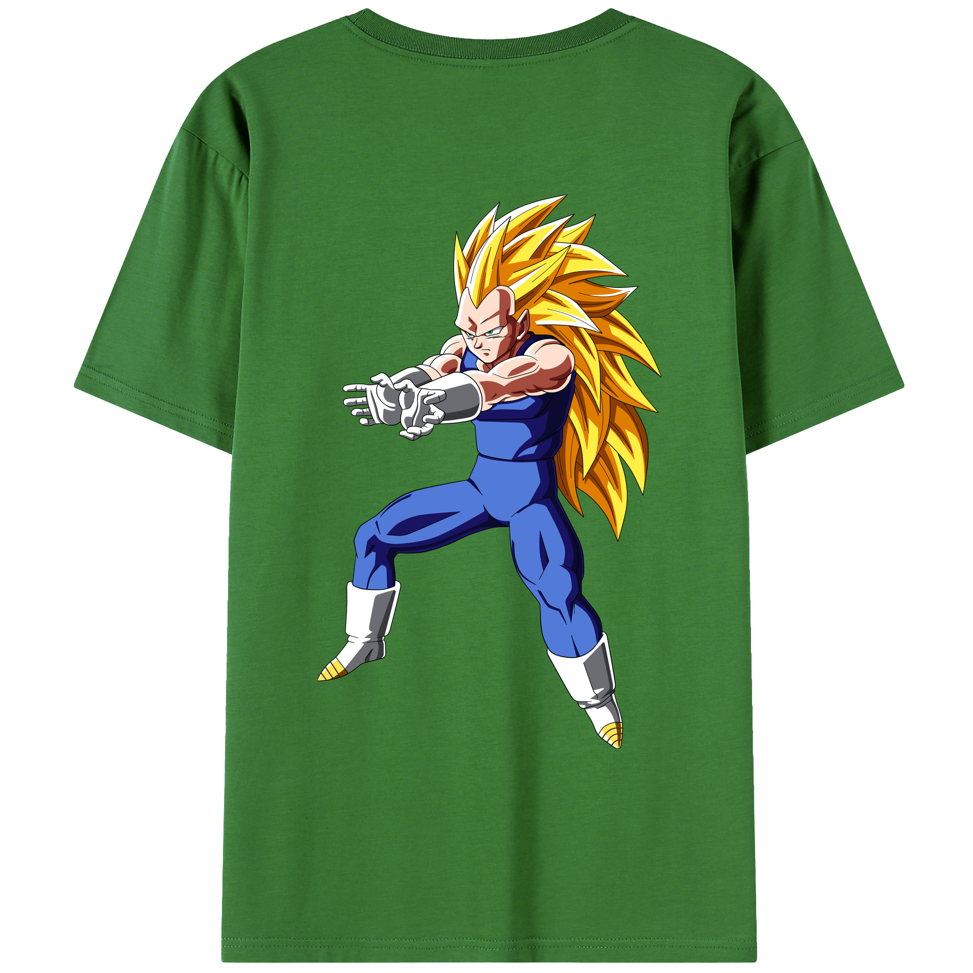 （画像用） ドラゴンボール ベジータ四世（Bejīta Yonsei）DRAGON BALL Vegeta IV レディース半袖Tシャツ(バックプリント)
